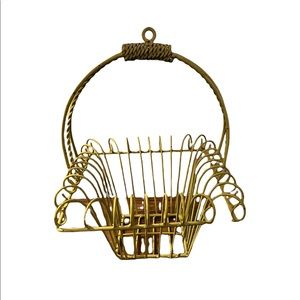 Green Rustic Metal Basket